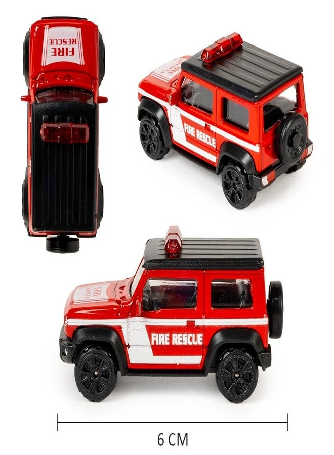 KIDSTHRILL Mini Thar Fire Rescue Diecast Model Toy Vehicle Jeep Car for Kids for 2 Years+ - Image 5